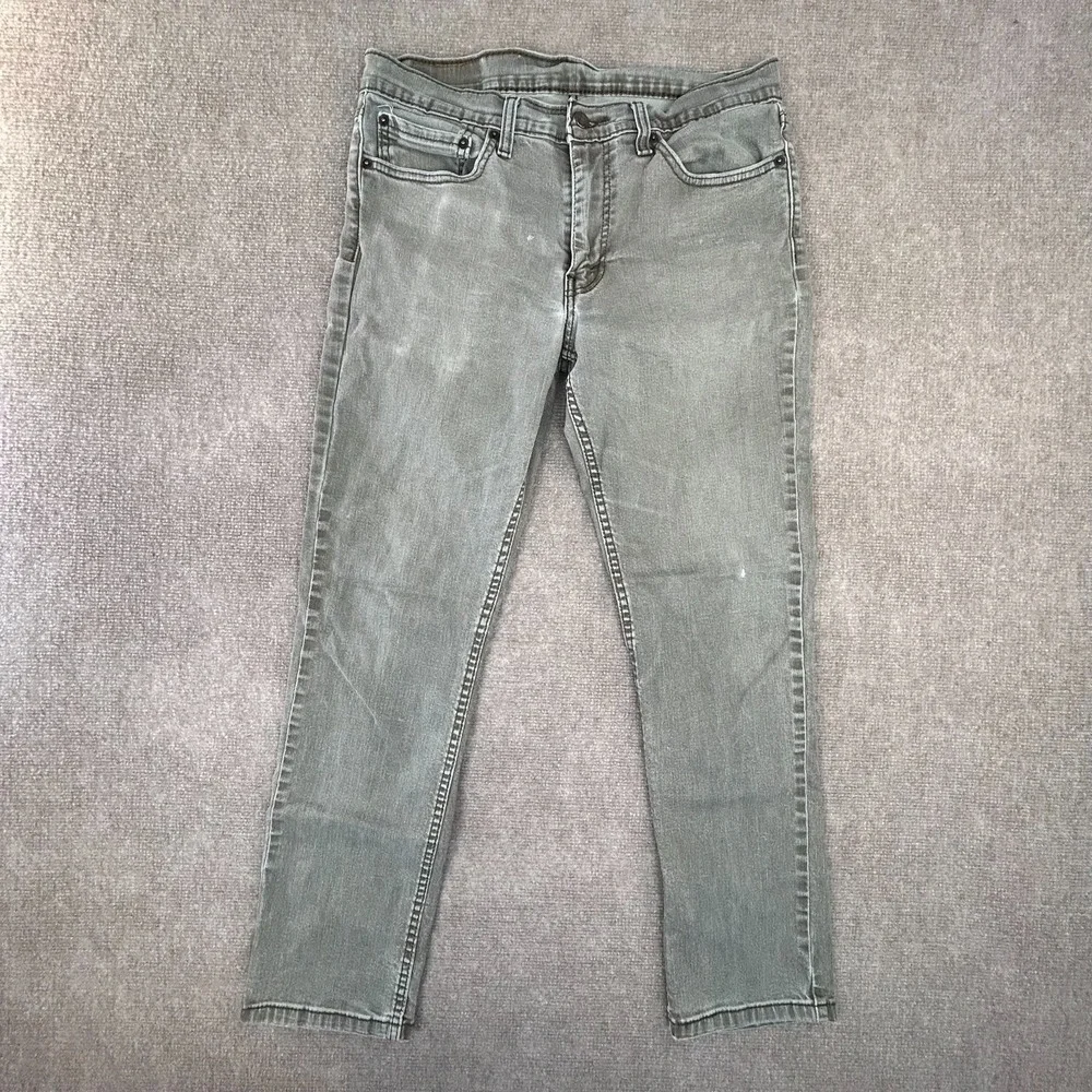 Levi's Jeans Mens 34x32 Green Cotton 5 Pockets Stretch Streetwear‎ Straight Leg